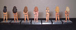 Chain Girls miniatures, Back view